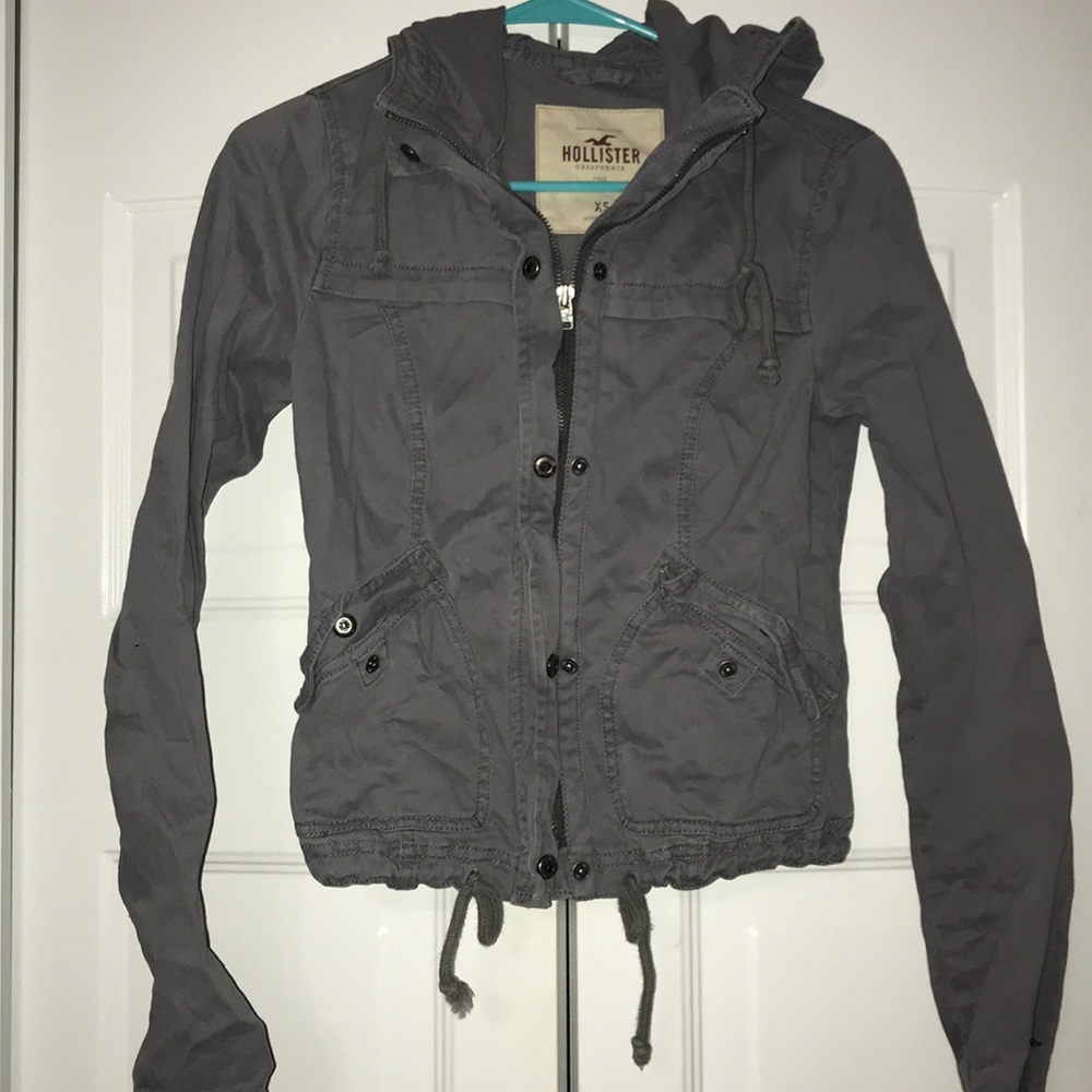 Gray Hollister Jacket